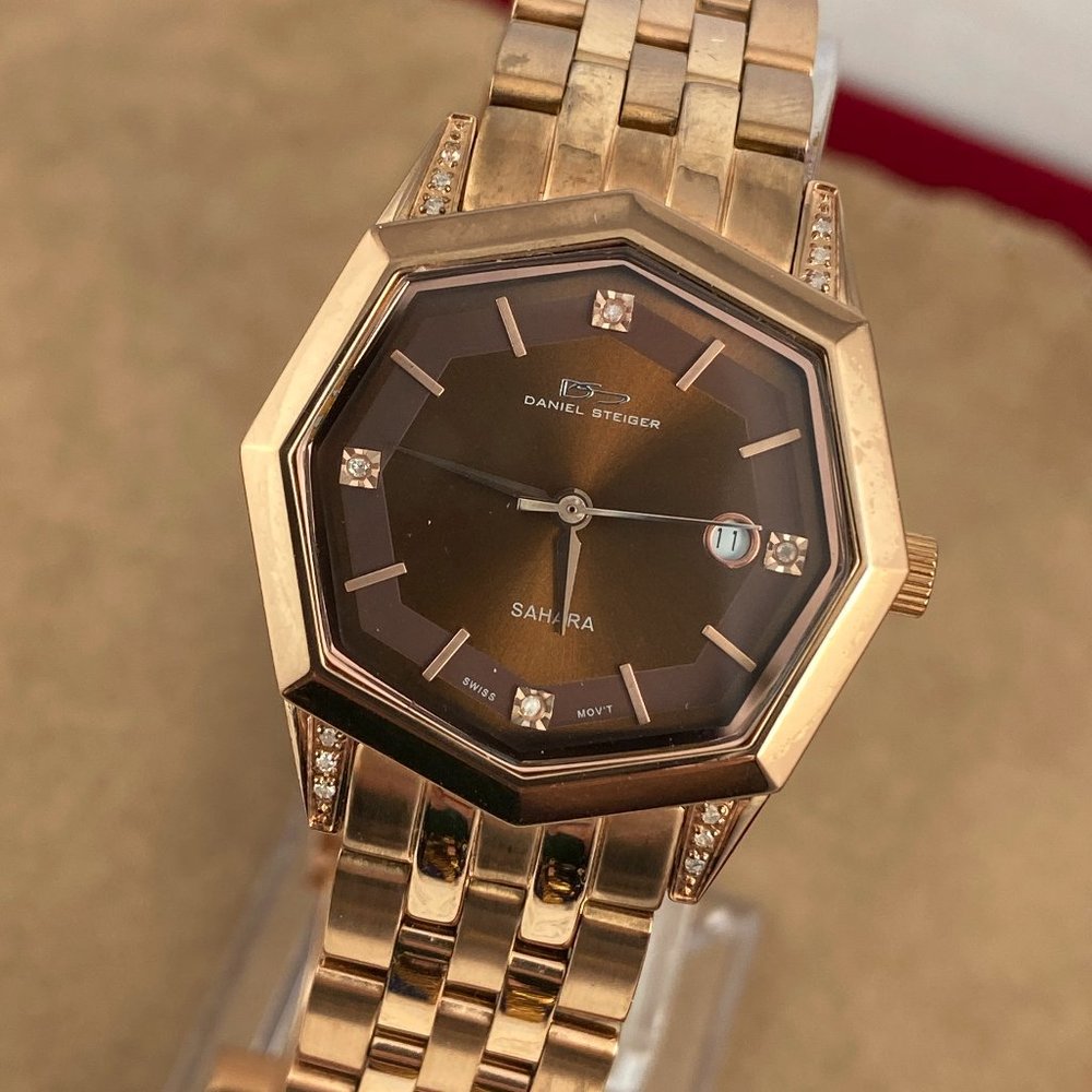 Stunning  Designer Daniel Steiger Rose Gold Watch